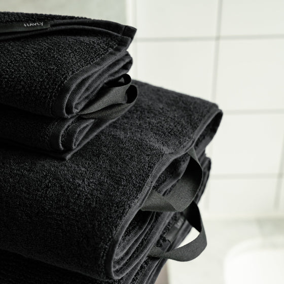Seriously Black Bath Towel